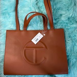 Medium Tan Telfar Shopping Bag